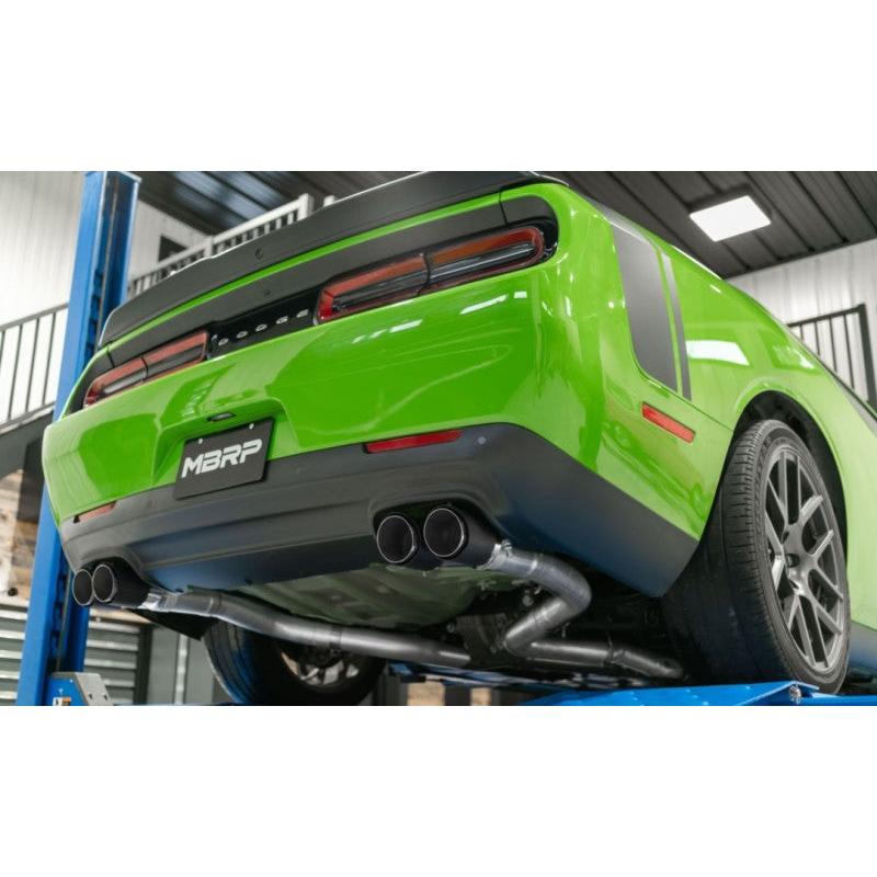 MBRP 15-Up Challenger 5.7 / 17-Up 6.2L/6.4L 3in Race Series Cat-Back w/ Quad Tips T304 Exhaust - T1 Motorsports