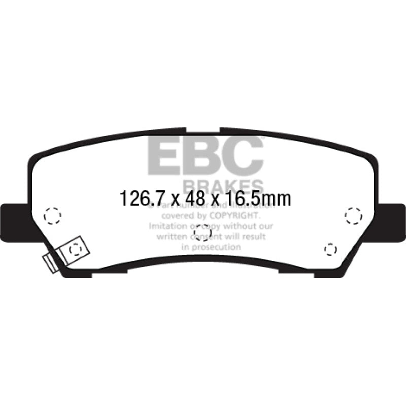 EBC Redstuff Brake Pads -  15+ Ford Mustang 2.3 Turbo - Rear Brake Pads