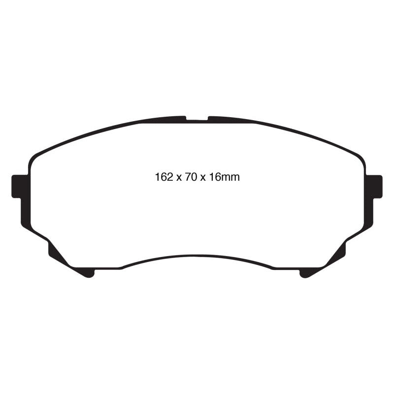 EBC Redstuff Brake Pads -  08-13 Cadillac CTS 3.6 (315mm Rear Rotors) - Front Brake Pads