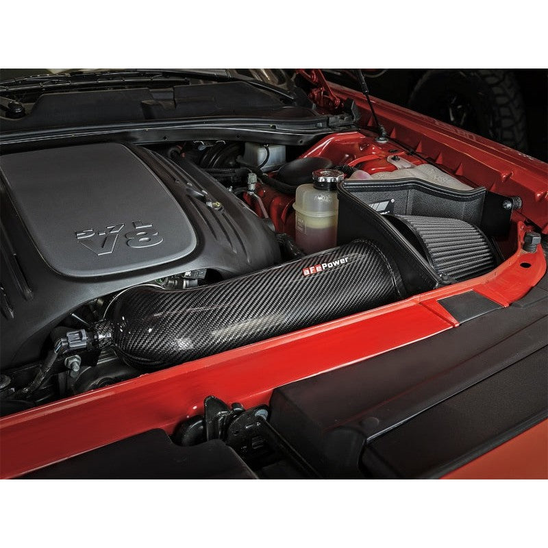 aFe POWER Magnum FORCE Carbon Fiber Stage 2 Track Series Pro Dry S CAIS - 11-18 Dodge Challenger V8