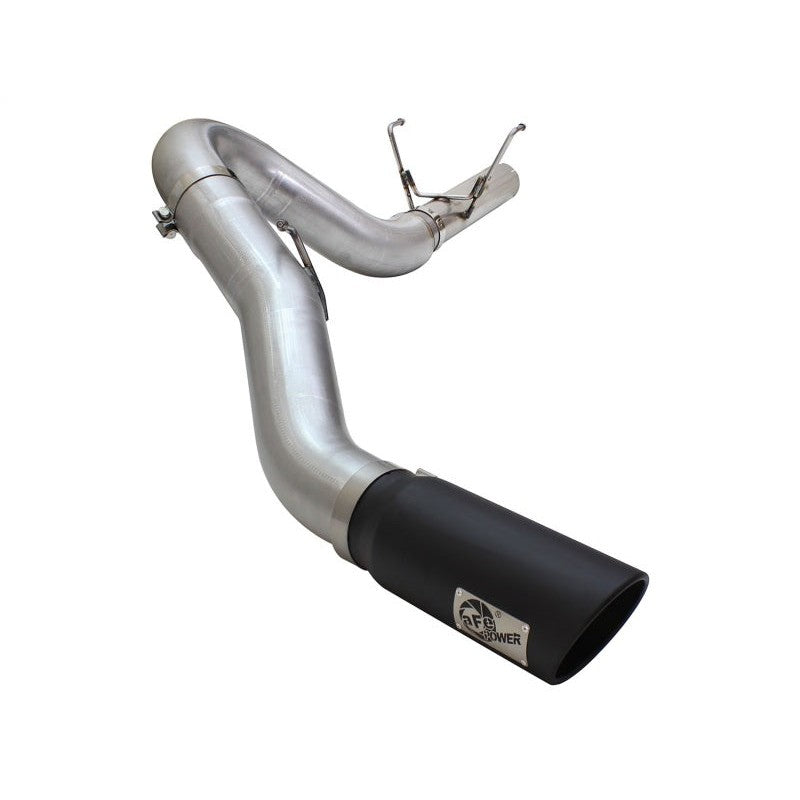 aFe MACHForce XP Exhaust Large Bore 5in DPF-Back Alu. 13-15 Dodge Trucks L6-6.7L (td) *Black Tip