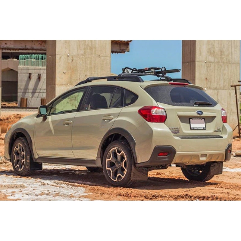 Rally Armor 13-17 Subaru XV Crosstrek Red Mud Flap w/ White Logo - T1 Motorsports