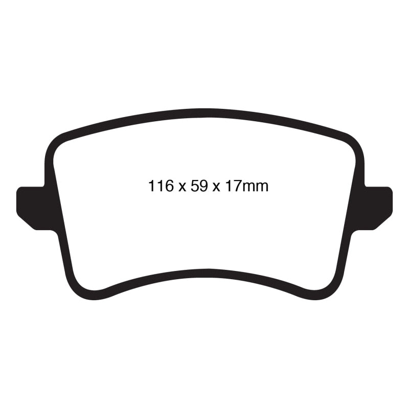 EBC Redstuff Brake Pads -  09-11 Audi A4 2.0 Turbo - Rear Brake Pads