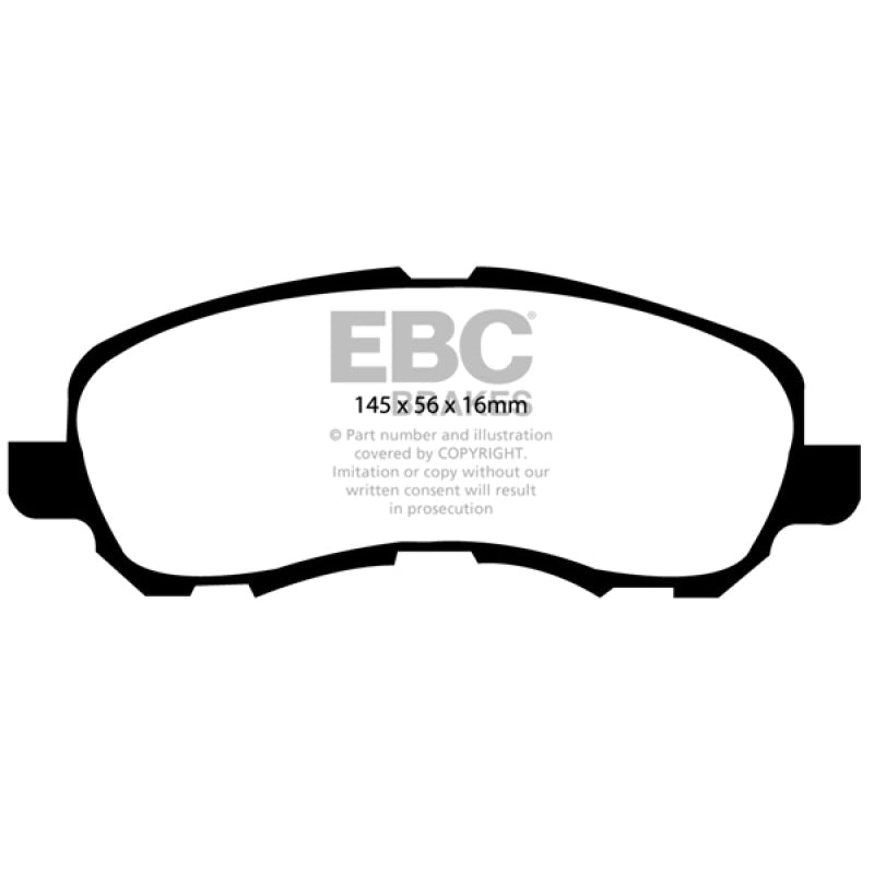EBC Redstuff Brake Pads -  11-14 Chrysler 200 2.4 - Front Brake Pads