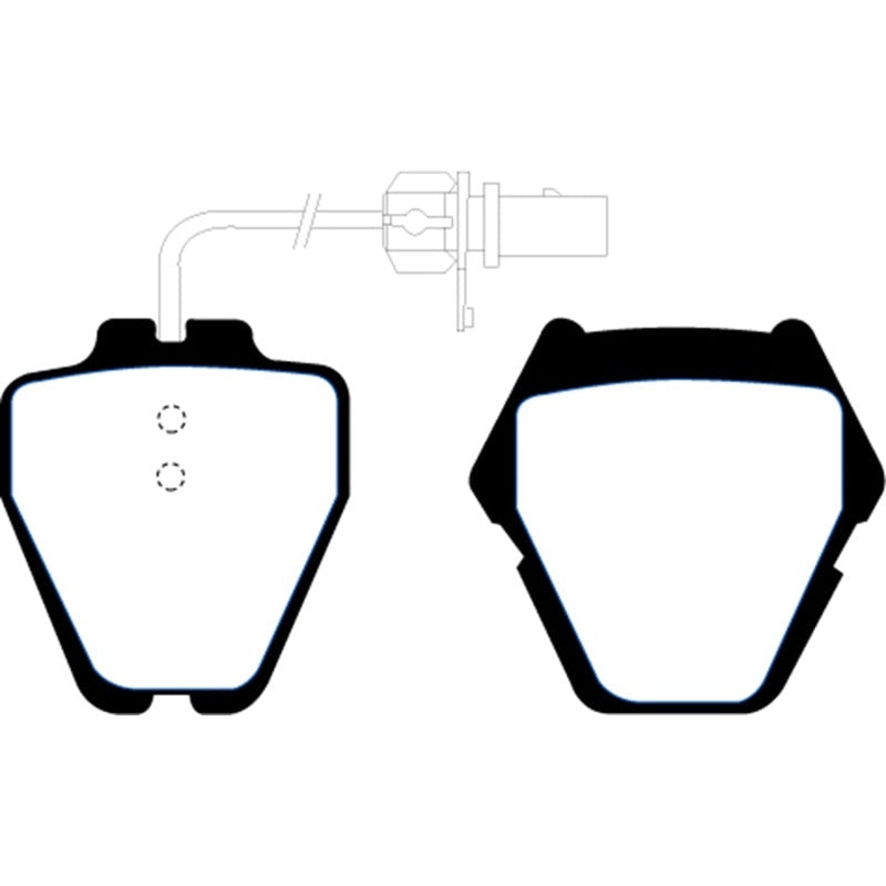 EBC Redstuff Brake Pads -  99-01 Audi A6 Quattro 2.7 Twin Turbo Sedan (8 Pad Set) - Front Brake Pads