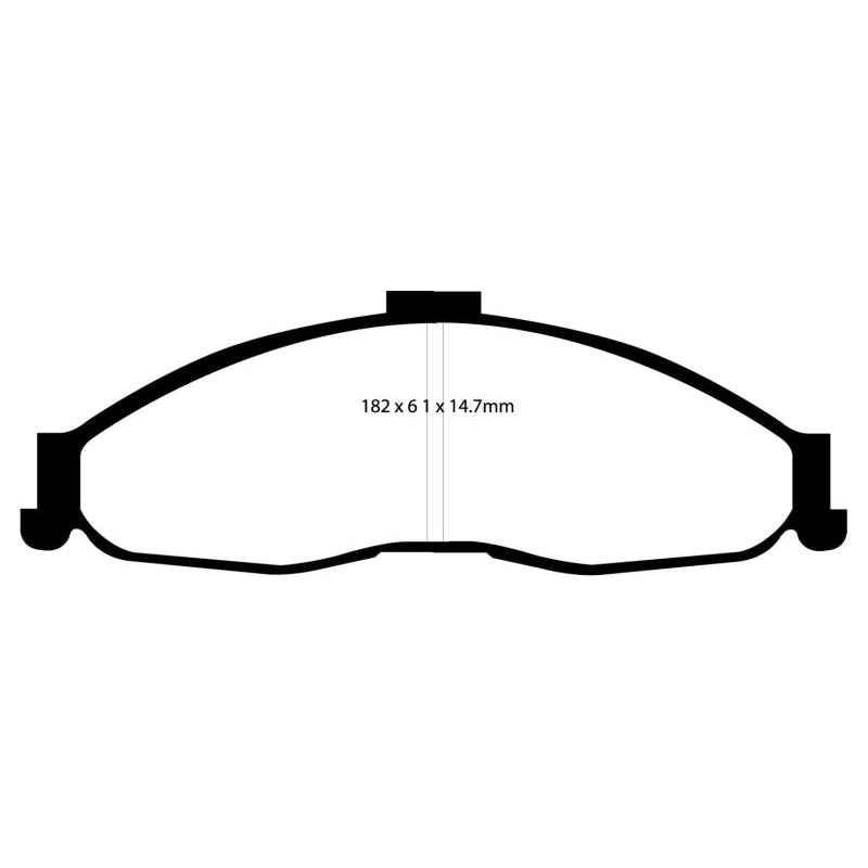 EBC Redstuff Brake Pads -  98-02 Chevrolet Camaro (4th Gen) 3.8 - Front Brake Pads