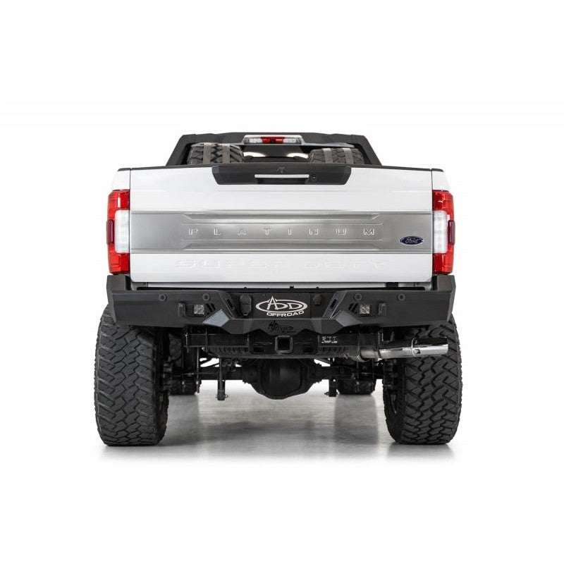 Addictive Desert Designs 17-20 Ford Super Duty Bomber HD Rear Bumper w/ Mounts For Cube Lights