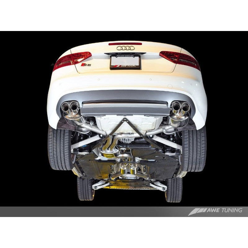 AWE Tuning B8 / B8.5 S5 Cabrio Touring Edition Exhaust - Resonated - Diamond Black Tips