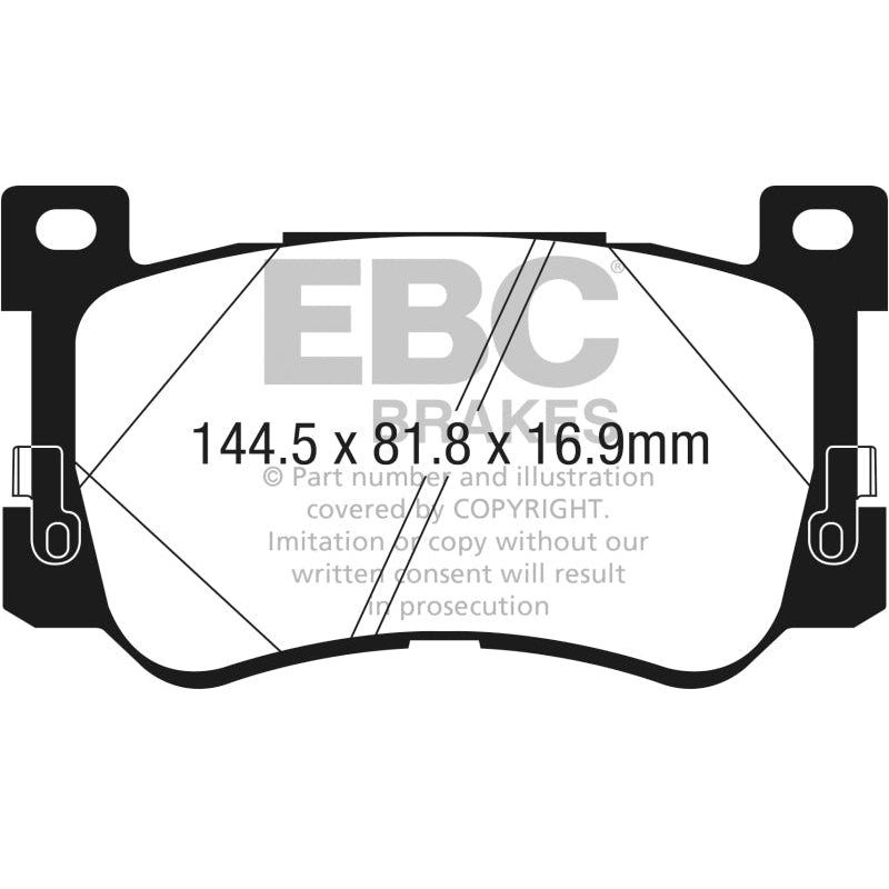 EBC Redstuff Brake Pads -  2017+ Genesis G90 5.0L - Front Brake Pads
