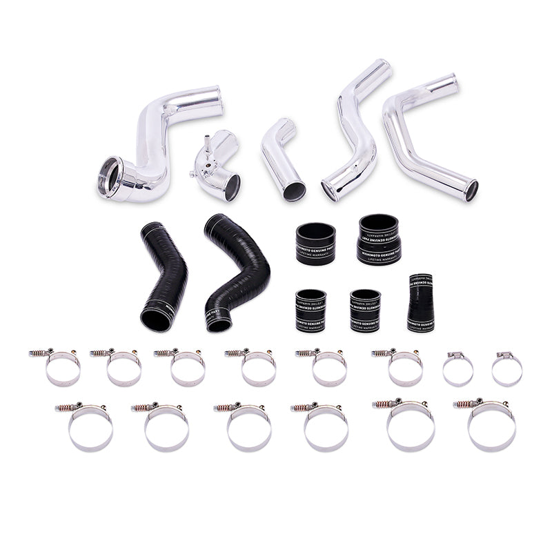 Mishimoto 2011-2014 Ford F-150 EcoBoost Black Intercooler w/ Polished Pipes - T1 Motorsports