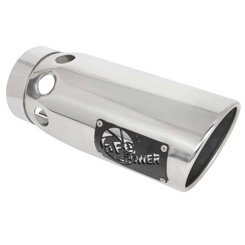 aFe Large Bore-HD 3in 409-SS DPF-Back Exhaust System w/ Polished Tip 14-19 RAM 1500 V6 3.0L (td)