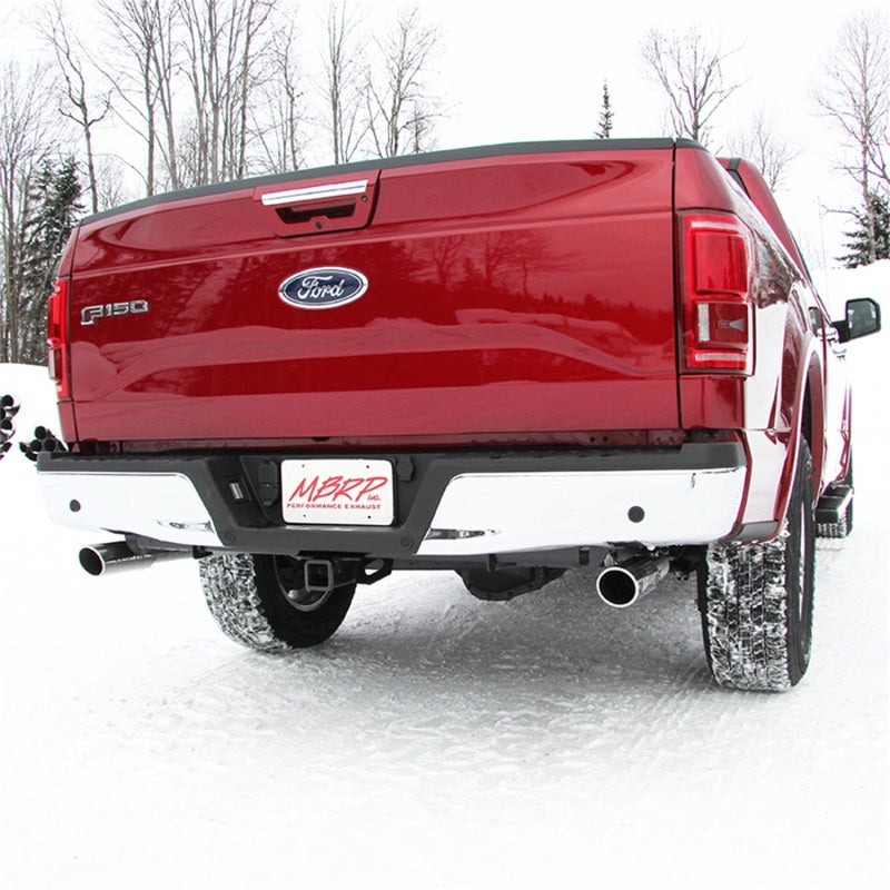 MBRP 2015 Ford F-150 5.0L 3in Cat Back Dual Split Rear Exit T409 Exhaust System - T1 Motorsports