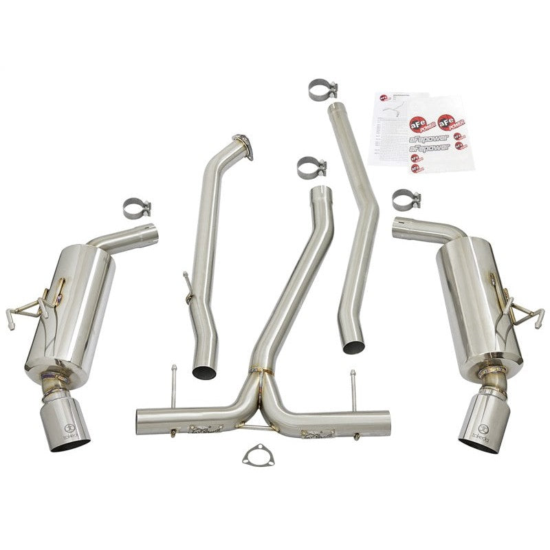 aFe POWER Takeda 16-17 Honda Civic I4-1.5L (t) 2.25-2.5in 304 SS CB Dual-Exit Exhaust Polish Tip