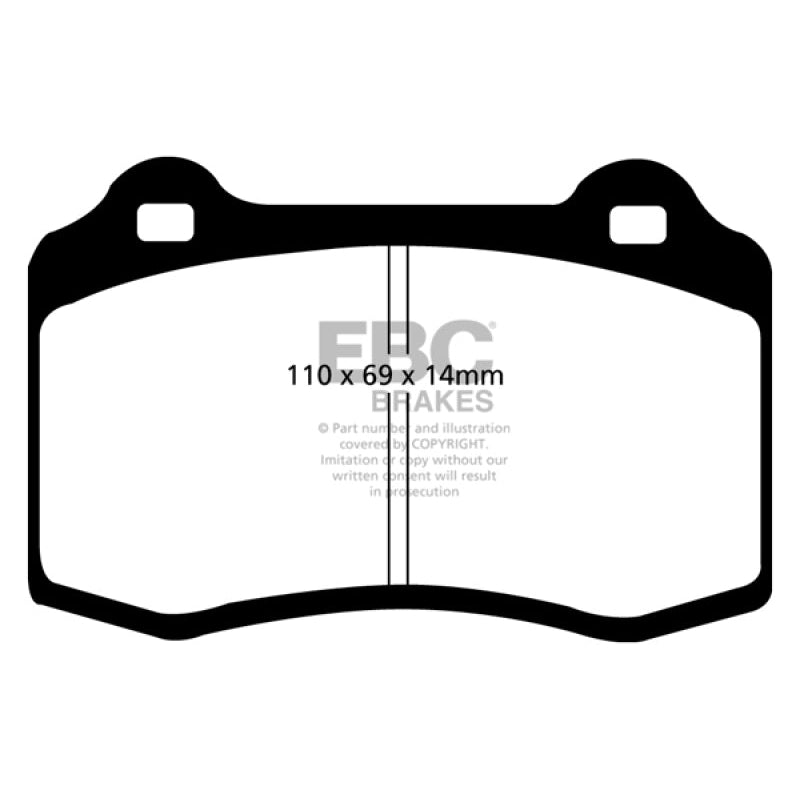 EBC Redstuff Brake Pads -  96-00 Lotus Esprit Turbo 2.0 Turbo GT3 - Front Brake Pads