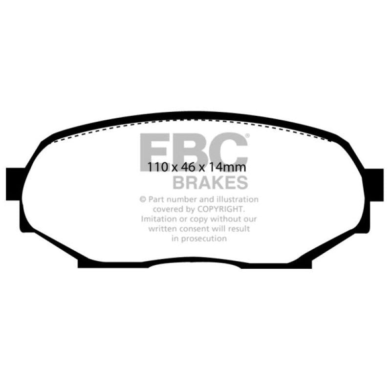 EBC Redstuff Brake Pads -  90-93 Geo Storm 1.6 - Front Brake Pads