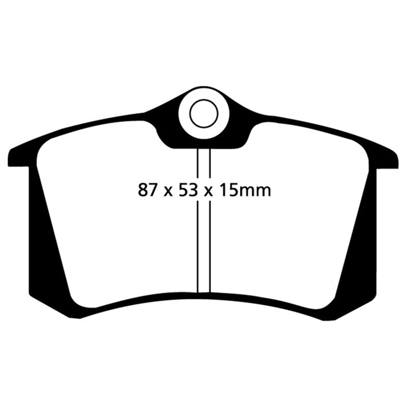 EBC Redstuff Brake Pads -  10-13 Audi A3 2.0 TD - Rear Brake Pads
