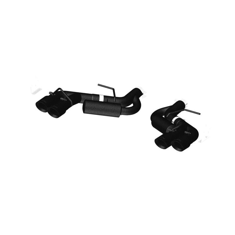 MBRP 16-19 Chevy Camaro V8 6.2L 6spd 3in Black Race Dual Axle Back w/ 4.5in Quad Dual Wall Tips - T1 Motorsports