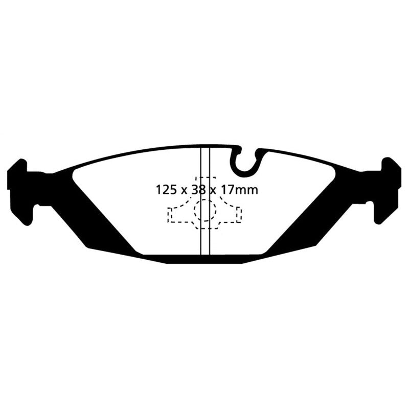 EBC Redstuff Brake Pads -  87-88 BMW M5 3.5 (E28) - Rear Brake Pads
