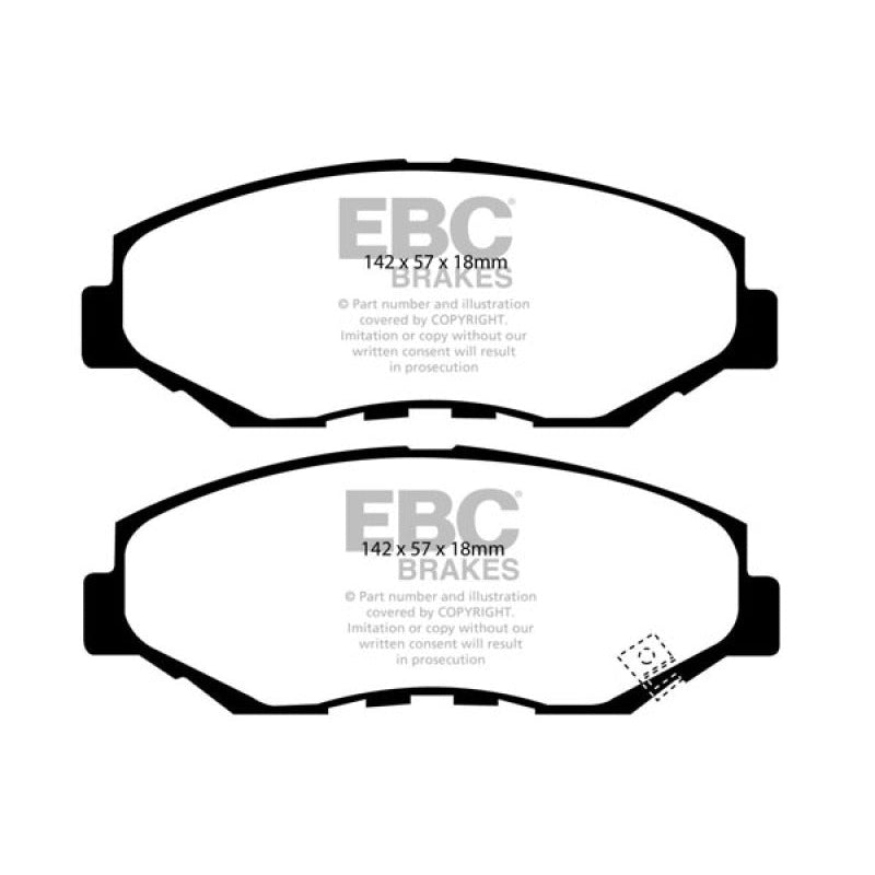 EBC Redstuff Brake Pads -  13-15 Acura ILX 1.5 Hybrid - Front Brake Pads