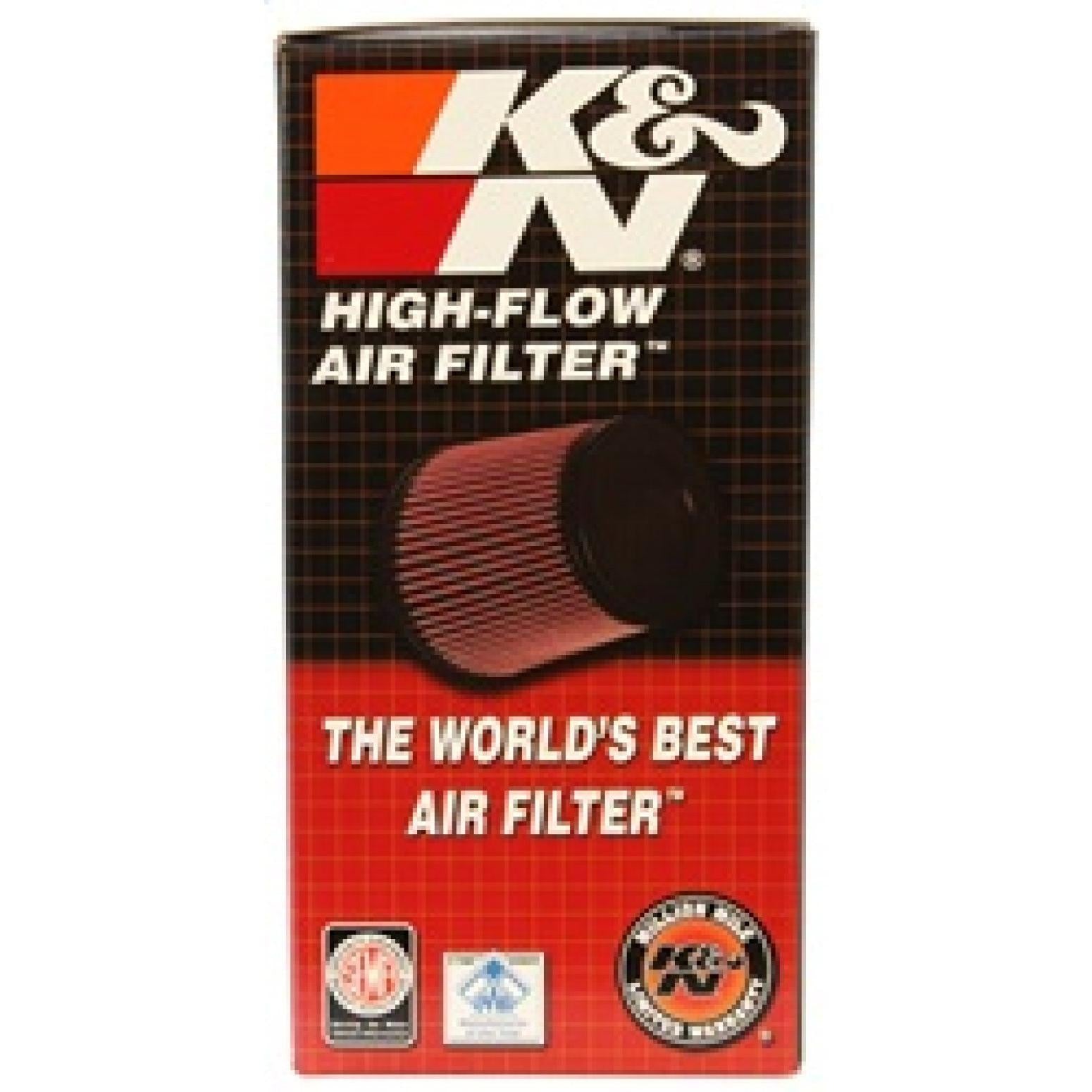 K&N Replacement Unique Oval Tapered Air Filter for Porsche 13-14 Boxster/2014 Cayman 2.7L/3.4L H6
