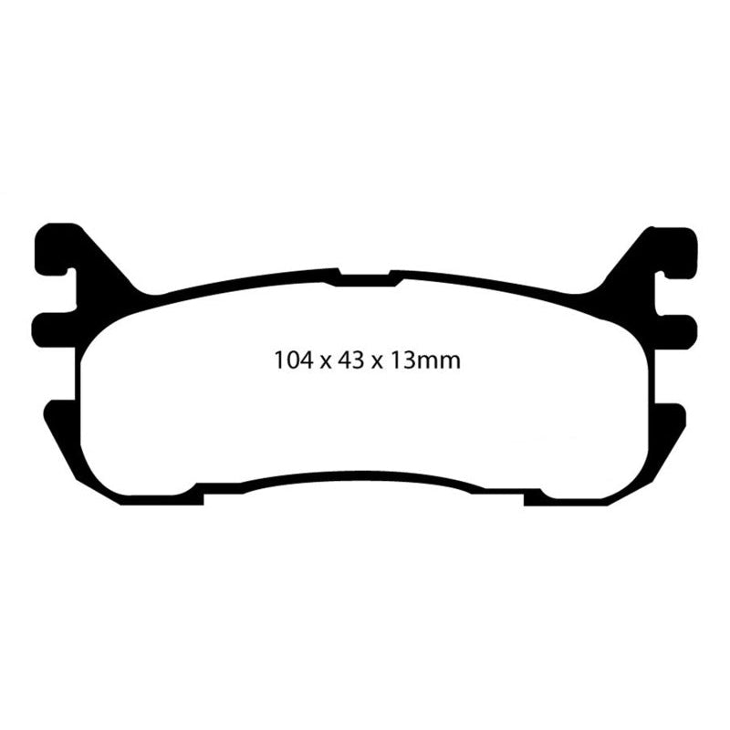 EBC Redstuff Brake Pads -  97-02 Ford Escort 2.0 - Rear Brake Pads
