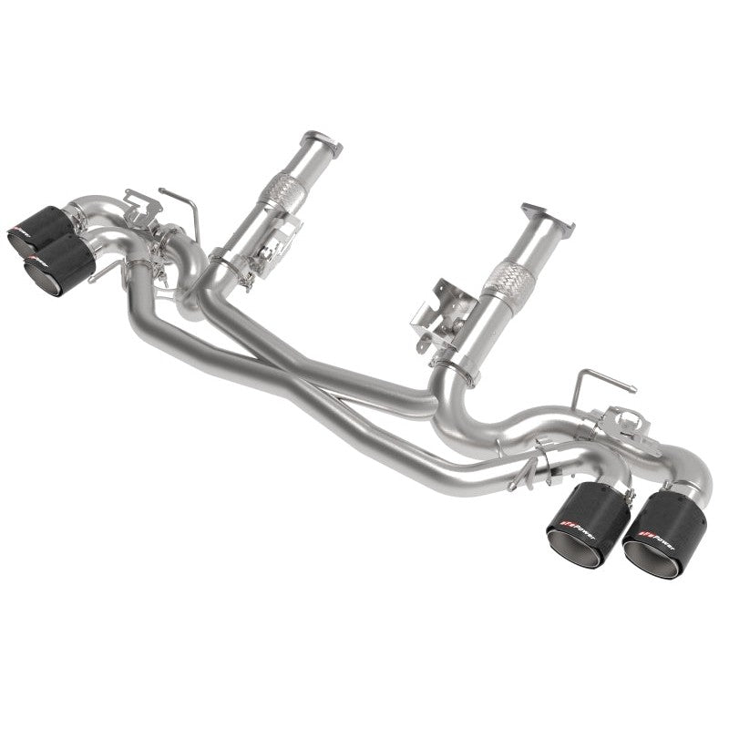 AFe MACH Force-Xp 304 Stainless Steel Cat-Back Exhaust Carbon 2020 Chevrolet Corvette C8