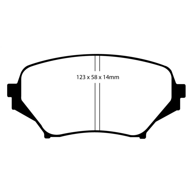 EBC Redstuff Brake Pads -  06-15 Mazda Miata MX5 2.0 - Front Brake Pads
