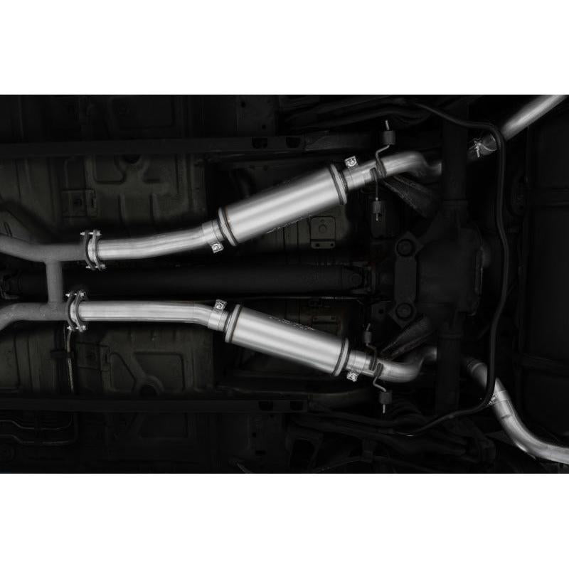 MBRP 99-04 Ford Mustang GT 4.6L 2.5in. Dual Split Rear AL Cat Back w/ 3.5in. Dual Wall Blk. Tips