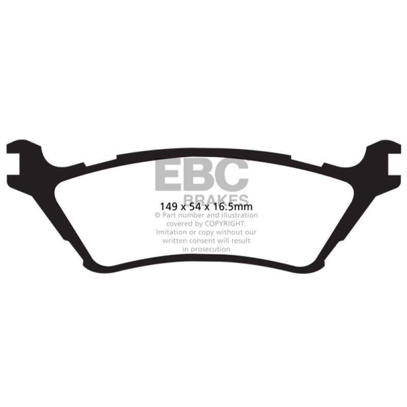 EBC 15+ Ford F150 2.7 Twin Turbo (2WD) Extra Duty Rear Brake Pads - T1 Motorsports