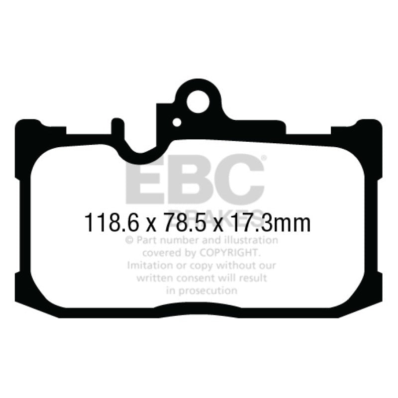 EBC Redstuff Brake Pads -  13+ Lexus GS350 3.5 F-Sport RWD - Front Brake Pads