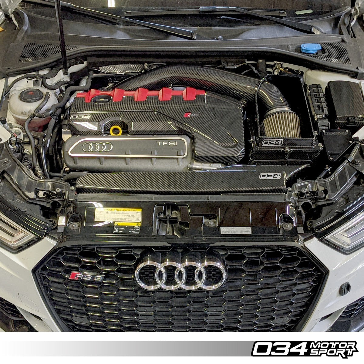 034 Motorsport Carbon Fiber Engine Cover, Audi RS3 & 8S Audi TTRS - T1 Motorsports