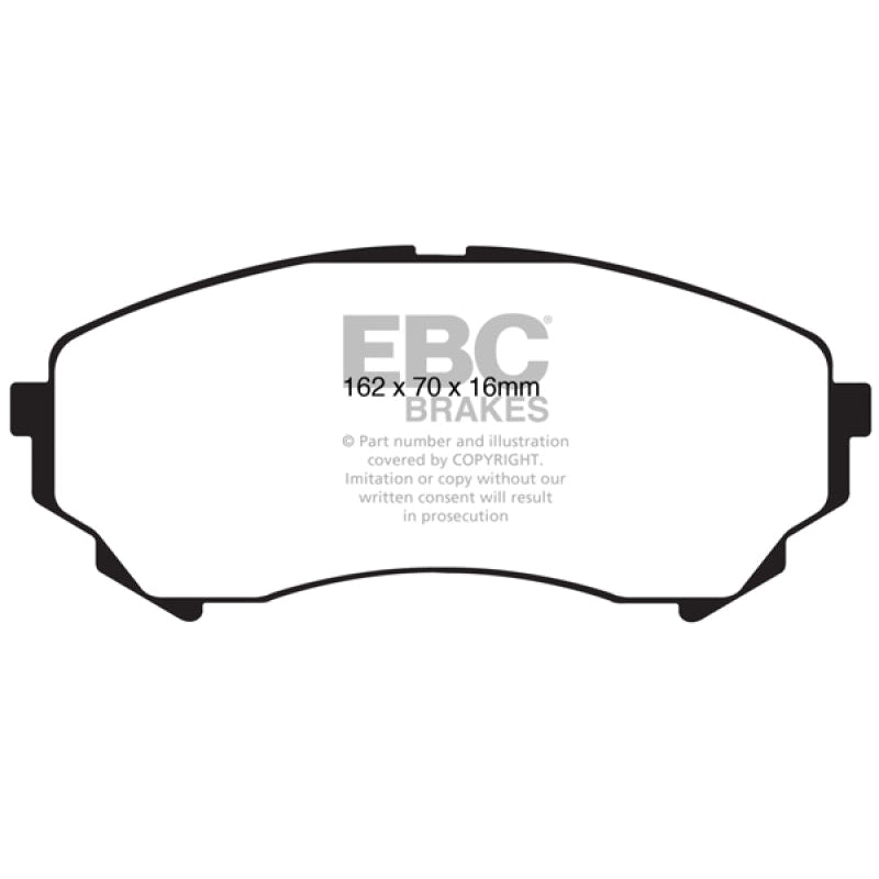 EBC Redstuff Brake Pads -  08-13 Cadillac CTS 3.6 (315mm Rear Rotors) - Front Brake Pads