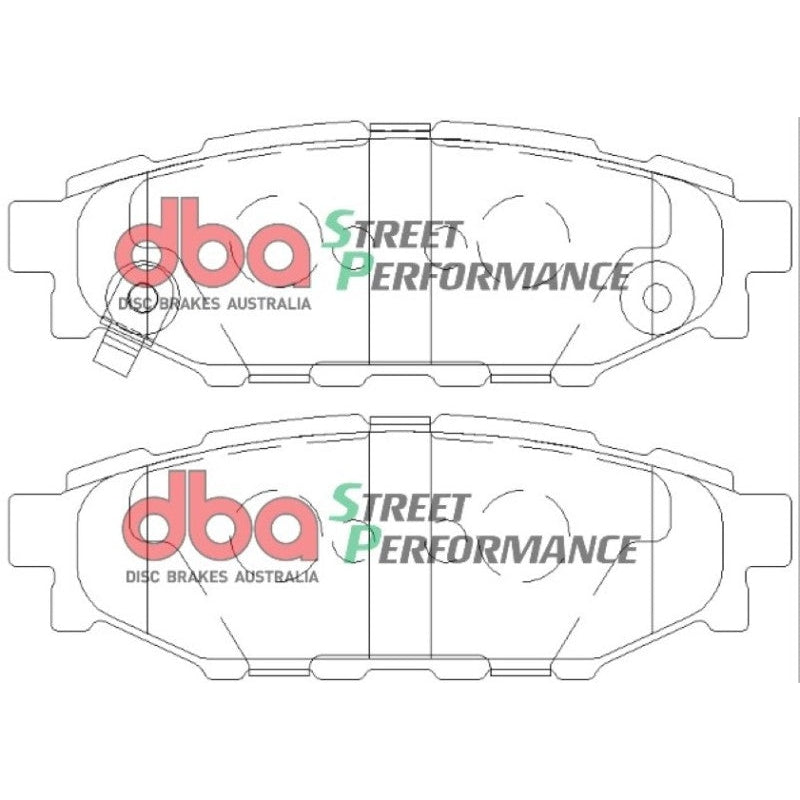 DBA 08 Subaru WRX SP500 Rear Brake Pads - T1 Motorsports