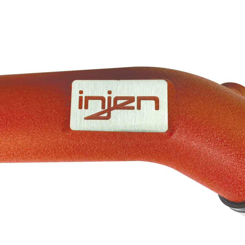 Injen 15-16 BMW M3(F80)/M4 (F82/83) 3.0L L6 Twin Turbo 2PC Aluminum Int. Charge Pipe - Wrinkle Red - T1 Motorsports