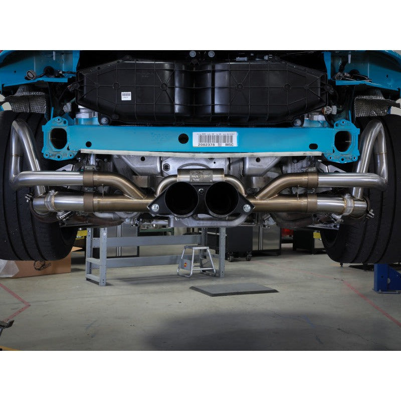 afe 14-16 Porsche 911 GT3 991.1 H6 3.8L MACH Force-Xp 304 SS Cat-Back Exhaust System w/ Black Tips