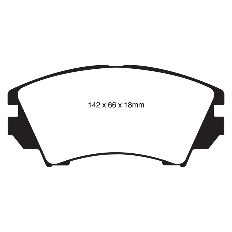 EBC Redstuff Brake Pads -  10+ Buick Allure (Canada) 3.0 - Front Brake Pads
