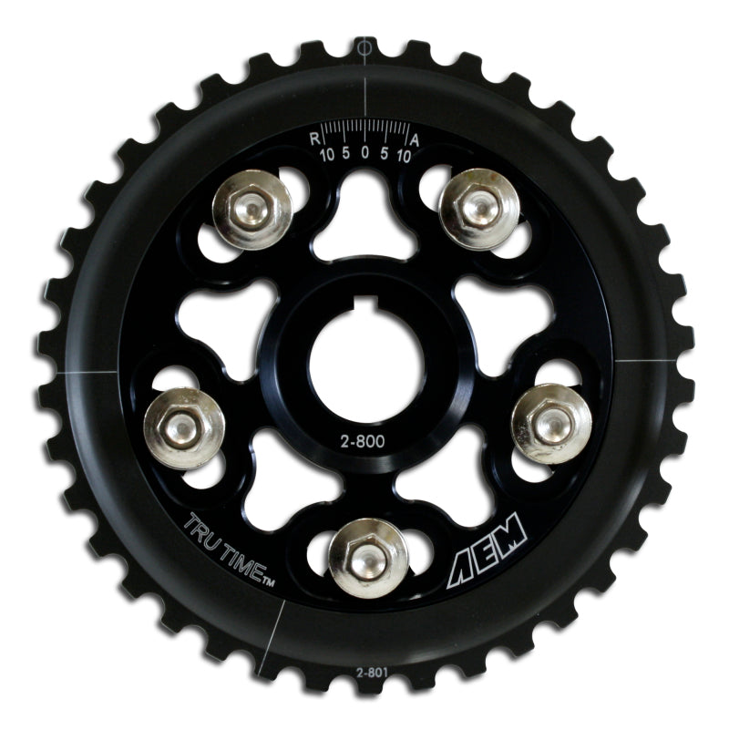 AEM 88-95 Honda Civic/ 93-95 Del Sol S & Si Black Tru-Time Cam Gear - T1 Motorsports