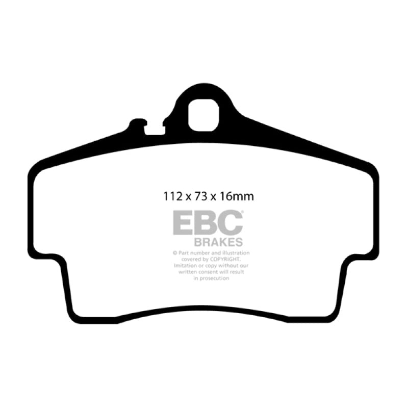 EBC Redstuff Brake Pads -  98-05 Porsche 911 (996) (Cast Iron Rotor only) 3.4 Carrera 2 - Rear Brake Pads