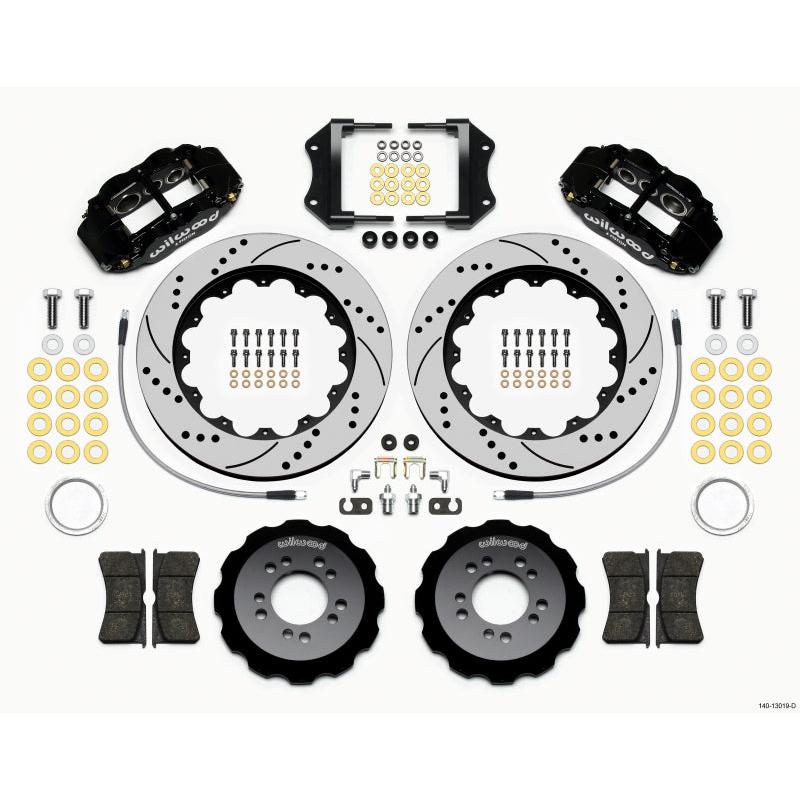 Wilwood Narrow Superlite 6R Front Hat Kit 14.00in Drilled 2013-Up Ford Focus ST w/ Lines - T1 Motorsports