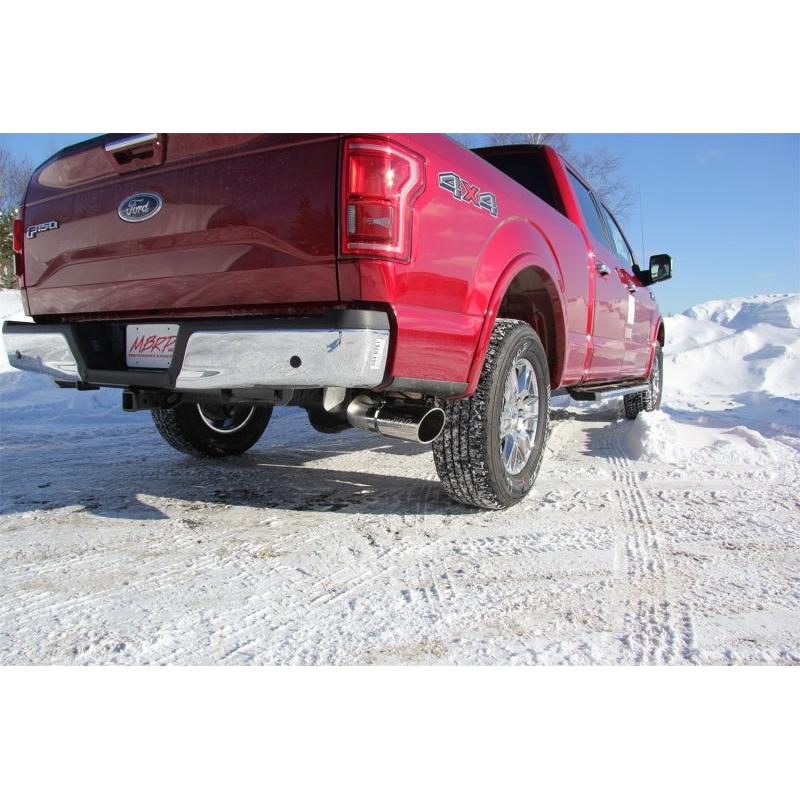 MBRP 2015 Ford F-150 2.7L / 3.5L EcoBoost 4in Cat Back Single Side T409 Exhaust System - T1 Motorsports