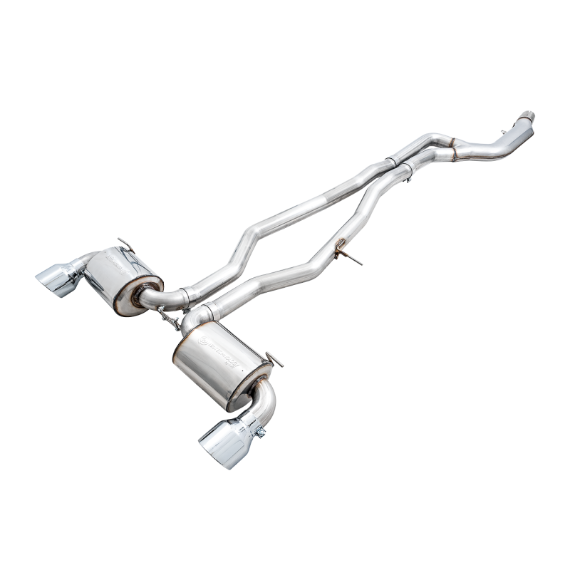 AWE Tuning 2020+ Toyota Supra A90 Non-Resonated Touring Edition Exhaust - 5in Chrome Silver Tips