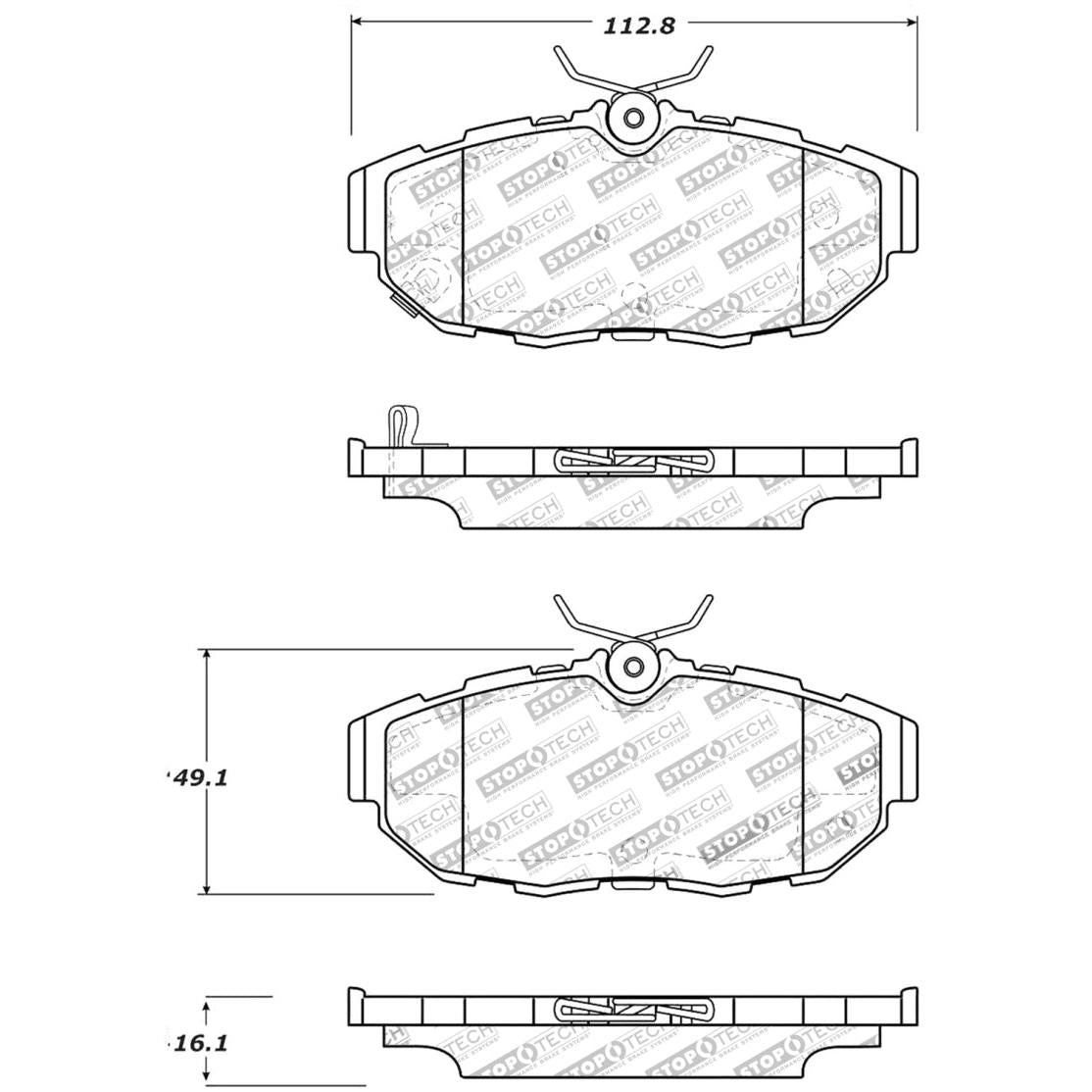 StopTech Performance Brake Pads