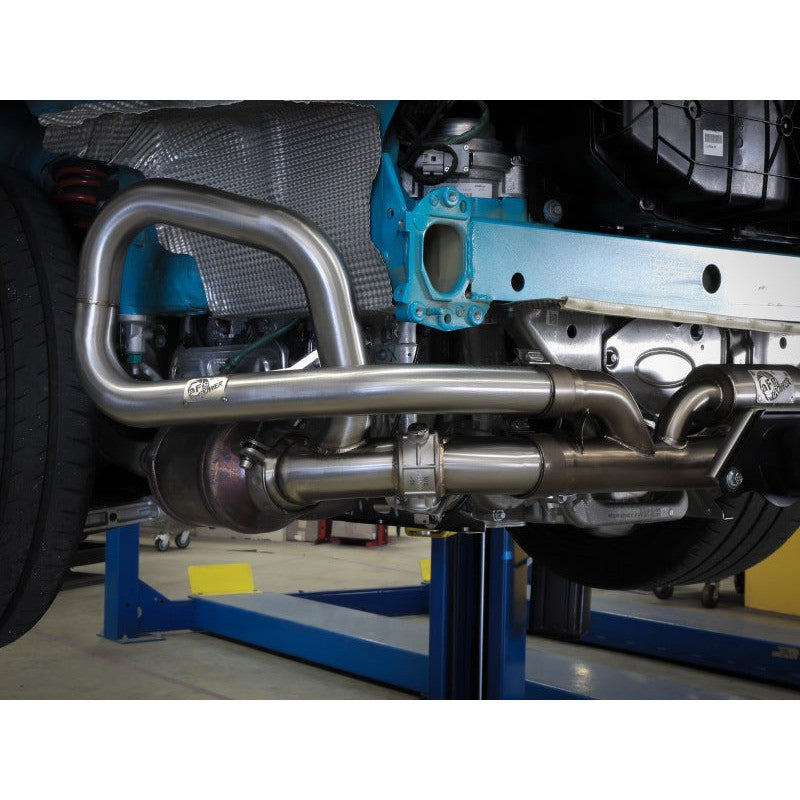 aFe 14-19 Porsche 911 H6-3.8/4.0L GT3 MACH Force-Xp 304 Stainless Steel Primary Muffler Delete Pipe