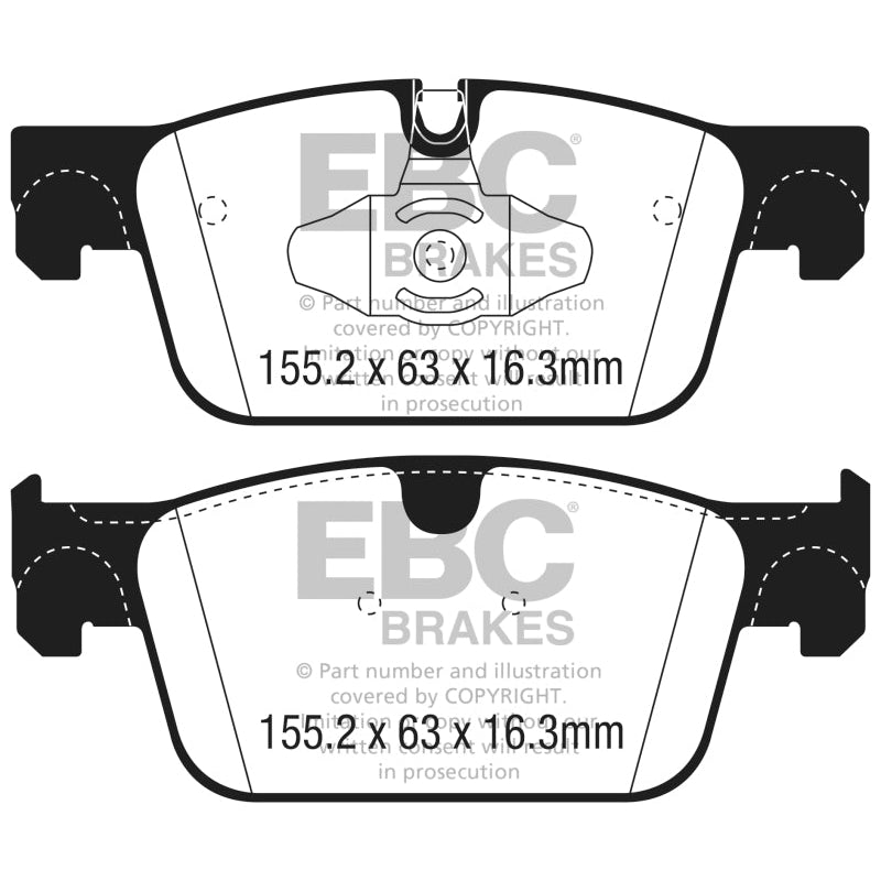 EBC Redstuff Brake Pads -  2017+ Volvo S90 2.0L Turbo - Front Brake Pads