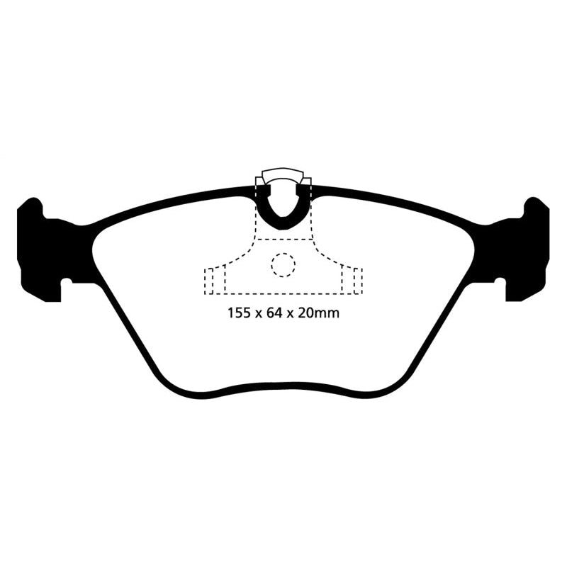 EBC Redstuff Brake Pads -  04-06 BMW X3 2.5 (E83) - Front Brake Pads
