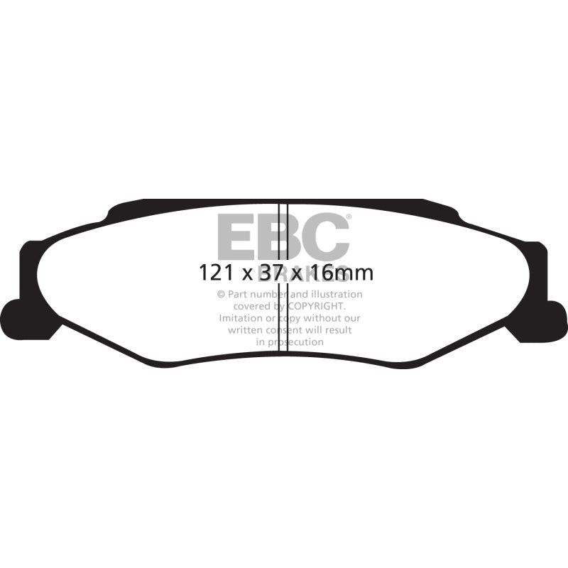 EBC Redstuff Brake Pads -  03-04 Cadillac XLR 4.6 - Rear Brake Pads