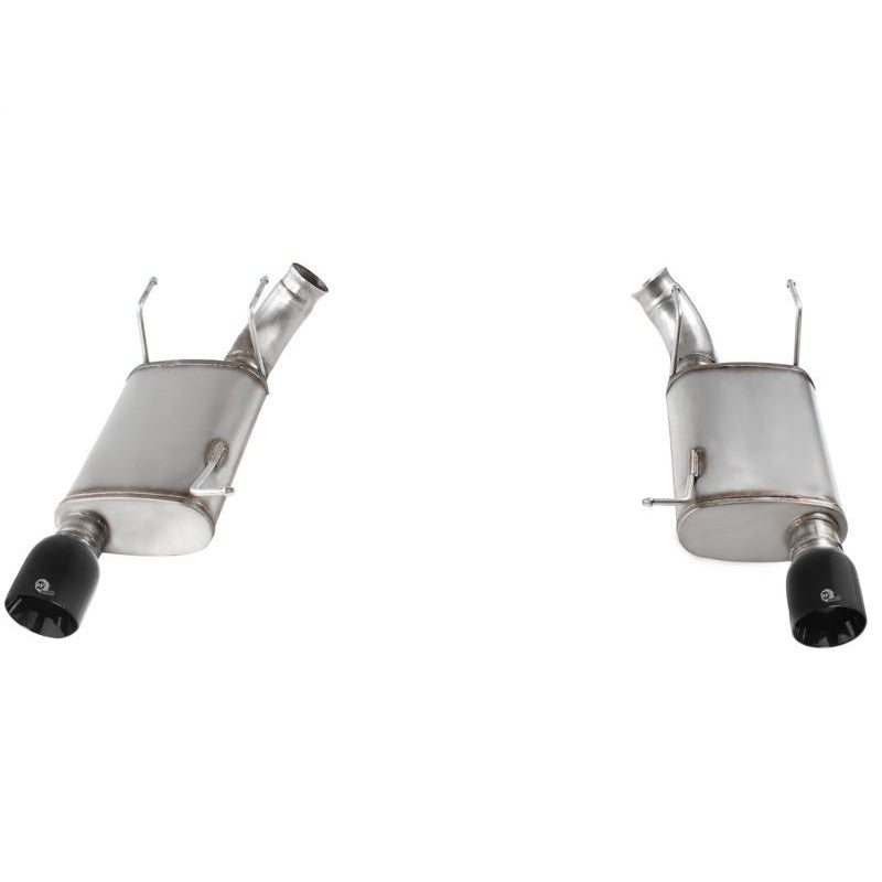 aFe MACHForce XP Exhaust 11-14 Ford Mustang GT V8-5.0L 3in. Stainless Steel Axle-Back w/Black Tips