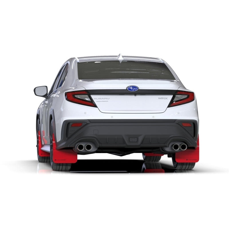 Rally Armor 2022 Subaru WRX Red UR Mud Flap w/ Black Logo