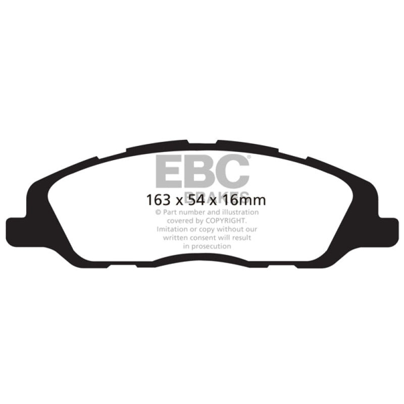 EBC Redstuff Brake Pads -  13-14 Ford Mustang 3.7 (A/T+Performance Pkg) - Front Brake Pads