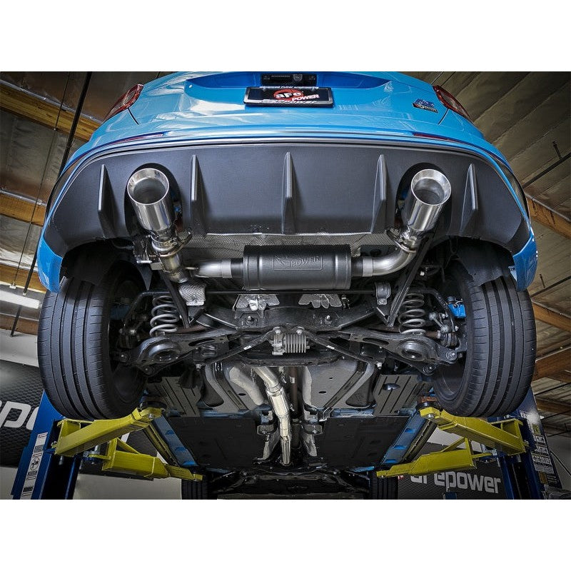 aFe Takeda 3in 304 SS Cat-Back Exhaust w/ Polished Tip 16-18 Ford Focus RS 2.3L (t)